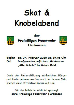 Skat & Knobelabend 2020