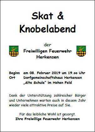 Skat & Knobelabend 2019