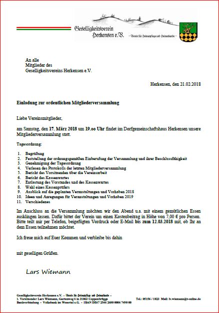 Mitgliederversammlung